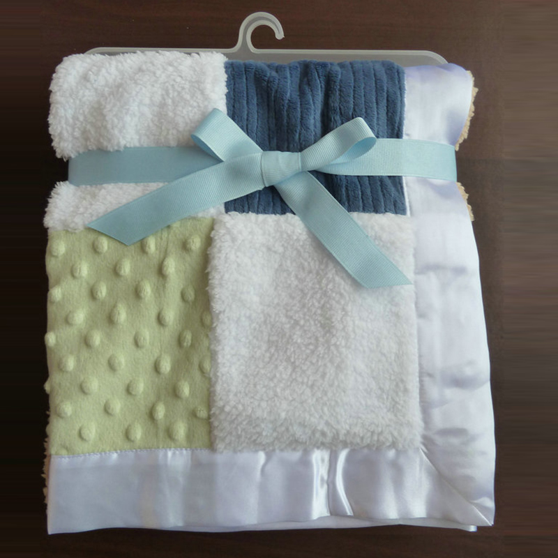 Bubble-Quilted Embroidered Satin Blanket - Image 4