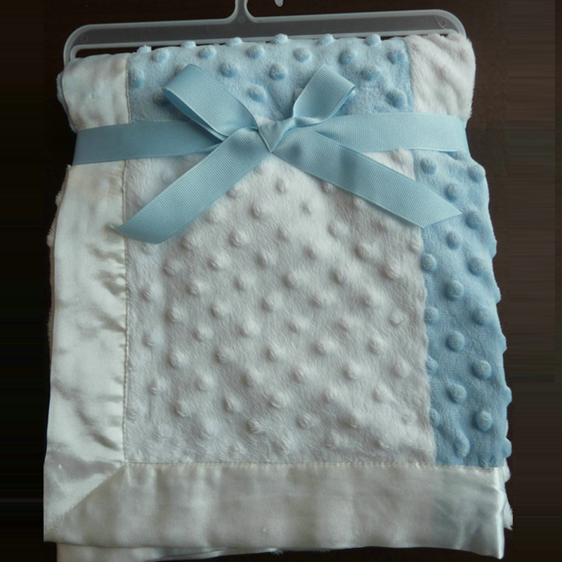 Bubble-Quilted Embroidered Satin Blanket - Image 3