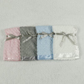 Satin Bubble-Textured Blanket