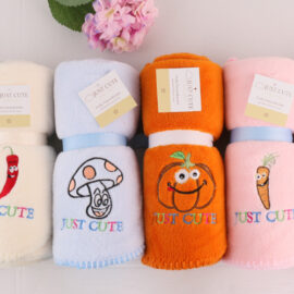 Embroidered Triangle-Stitch Blanket